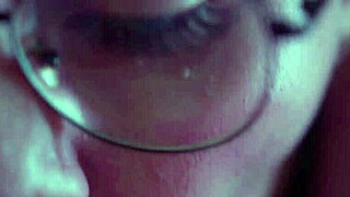 Wild Woman Devours Man's Huge Cock in Sloppy Session