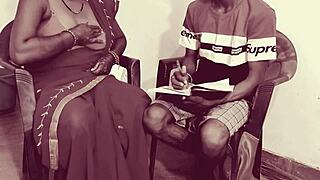 Гореща индийска учителка показва на ученик Кама Сутра в груб урок