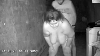 Hidden Camera Caught Stepmom Banging Stepson in Dark Alley!