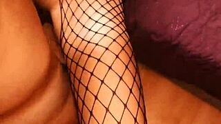 Elegant amateur couple enjoys sex with anal in a classy homemade setting