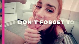 Busty stepmom catches me jerking off and sucks my dick