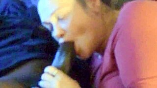 Giving him deepthroat with intense passion