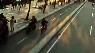 carnival in rio starts with masked couple's intense anal fucking, cum inside, featuring marcela bolt