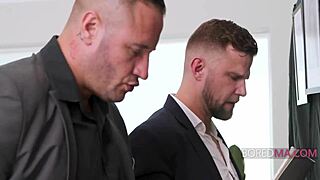 Office bang with Audrey Royal and Angelina Moon