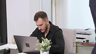 Office bang with Audrey Royal and Angelina Moon