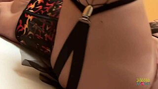 A mature woman ties up a guy and wants to use his long cock