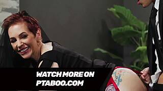 Tattooed GILF Ruby Soaked in Cum by Jayden During Condolences