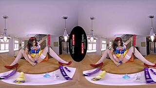 snow wild is a horny cunt riding dildo