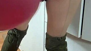 blonde mistress elza kom dominates with braces and heels