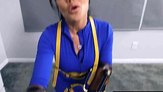 Stepmom deepthroats stepson in a wild post-Armageddon encounter on PervyMother