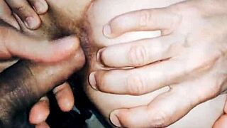 the mature one's holes are stretched hard and wide