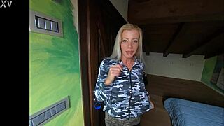 muscular performer in anal scene with facial