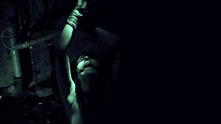 Blonde asks, 'Want to see me cum in nylons?'