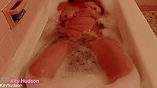 Kity Hudson Teases In Bath Tub With Trimmed Curves And Sultry Moves