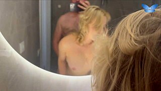 I get fucked in bathroom and cum so hard