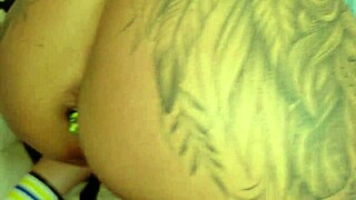 She destroys and sucks my giant dildo deep