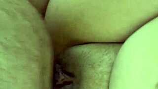 pov raw bareback sex with chubby milf stepmom cum inside pussy