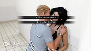 Betraying Husband with Friend in Bathroom Passion