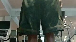 fitness workout with sexy mature roommate and father in law