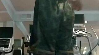 fitness workout with sexy mature roommate and father in law