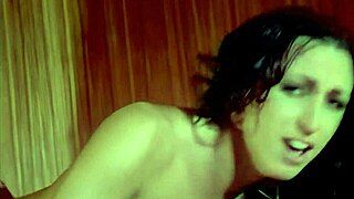 fucking shaved pussy brunette milf