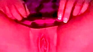 showing off her pretty skinny body with vibrator