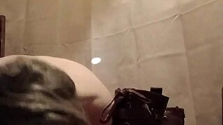 slave milf bent over licking boots in pov