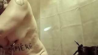 slave milf bent over licking boots in pov