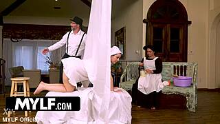 when she messes up, he drills her tight ass deep