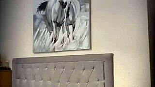 Blonde Woman Teasing With Undressing Striptease