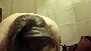 slave milf bent over licking boots in pov