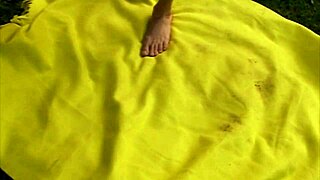 gigantic tit alert in high definition outdoor scene with bent over positions