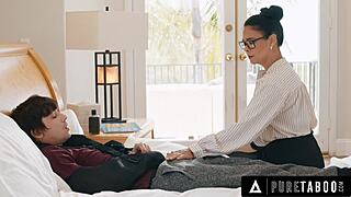 Dana Vespoli shows her injured student how much she cares.