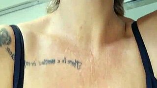 alinemilf deepthroats and gags on cum in retro style.