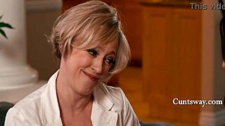 Busty stepmom Dee Williams helps tiny Asian stepdaughter Kimmy Kimm overcome her boob size insecurity through intimate seduction