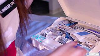 Lesbian Nurses Whitney Wright and Casey Calvert Dominate Hospital Scene.