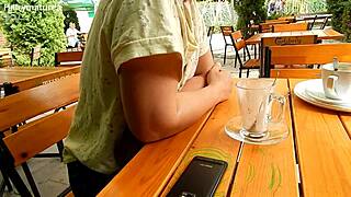 Bold Amateur Chubby Milf Flashing Her Hairy Tits