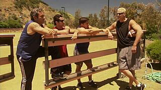 Eva Angelina deepthroats thick dick outdoors.