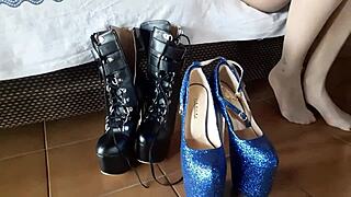 Patent leather heels are totally my thing!