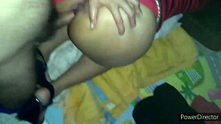 Latina milf with big ass squirts on monster cock during quarantine