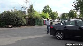 Tall Milf Melany Paris Fucked in Warehouse