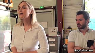 Tall Milf Melany Paris Fucked in Warehouse