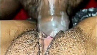 Chilean couple gets steamy in lingerie with doggystyle pov cum on her mound