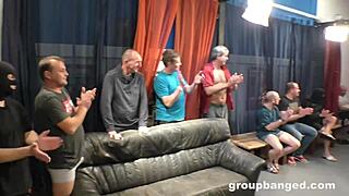 Ever seen the wildest groupbanged fuck fest unfold?