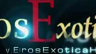 Erotic massage with blonde milf touching lover