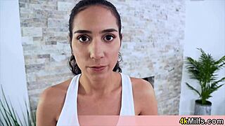 Sporty golddigger stepmom enjoys her first taboo fuck with oral and anal