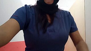 Milf Nurse Flashes Sexy Ass in Hospital Corridor on Christmas Eve