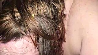 Milf Sucks Huge Cock While Riding Foot