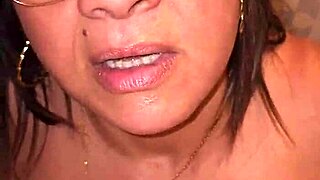 Stepmom catches me with her thong and joins in