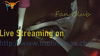 thot in texas gets pussy fucked and fingered with toothbrush vibrator